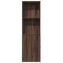 Voir la diapositive 4 : VIDAXL Armoire de salle de bain etroite avec roulettes chene marron