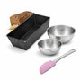 Voir la diapositive 1 : ZENKER Set de 4 ustensiles de pâtisserie moule à gâteaux 2 bols et spatule pâtisserie Collection Zenker pure