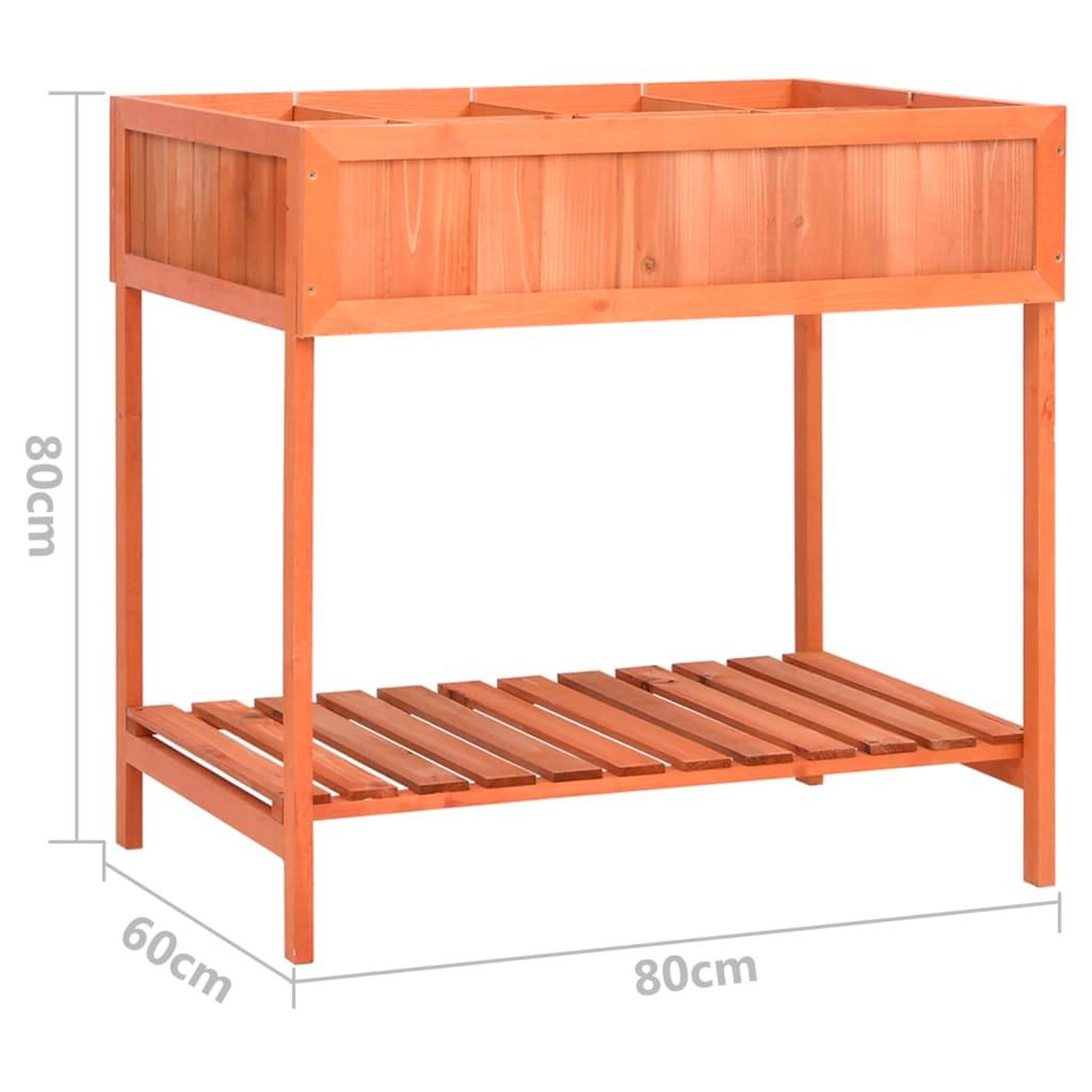 Voir la diapositive 6 : VIDAXL Jardiniere a herbes 80x60x80 cm Bois de sapin massif