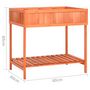 Voir la diapositive 6 : VIDAXL Jardiniere a herbes 80x60x80 cm Bois de sapin massif