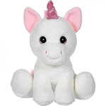 Gipsy Peluche Licorne GIPSY - Puppy Eyes Pets 40 cm - Blanc - Pour Enfant des la Naissance