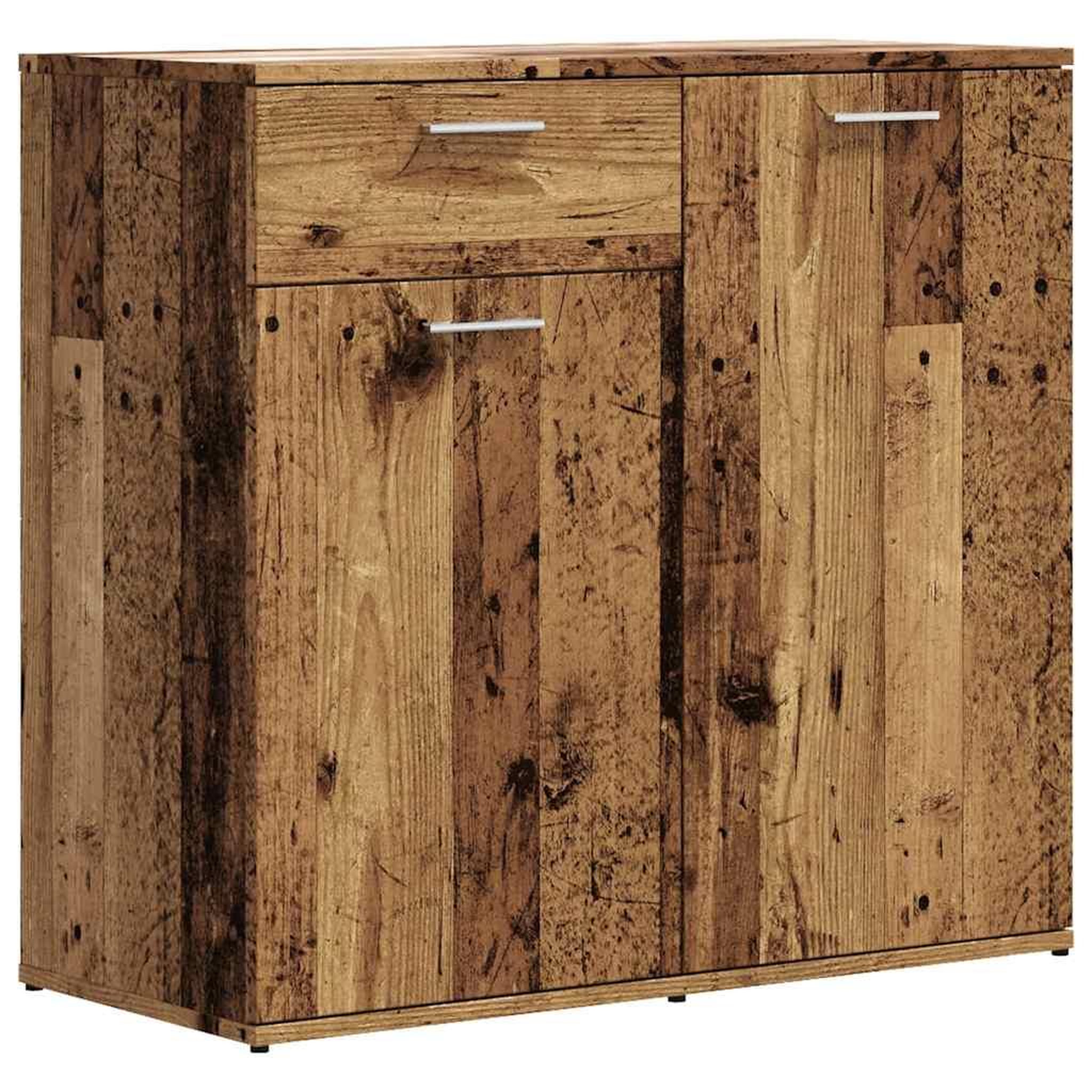 Voir la diapositive 2 : VIDAXL Buffet vieux bois 80x36x75 cm bois d'ingenierie