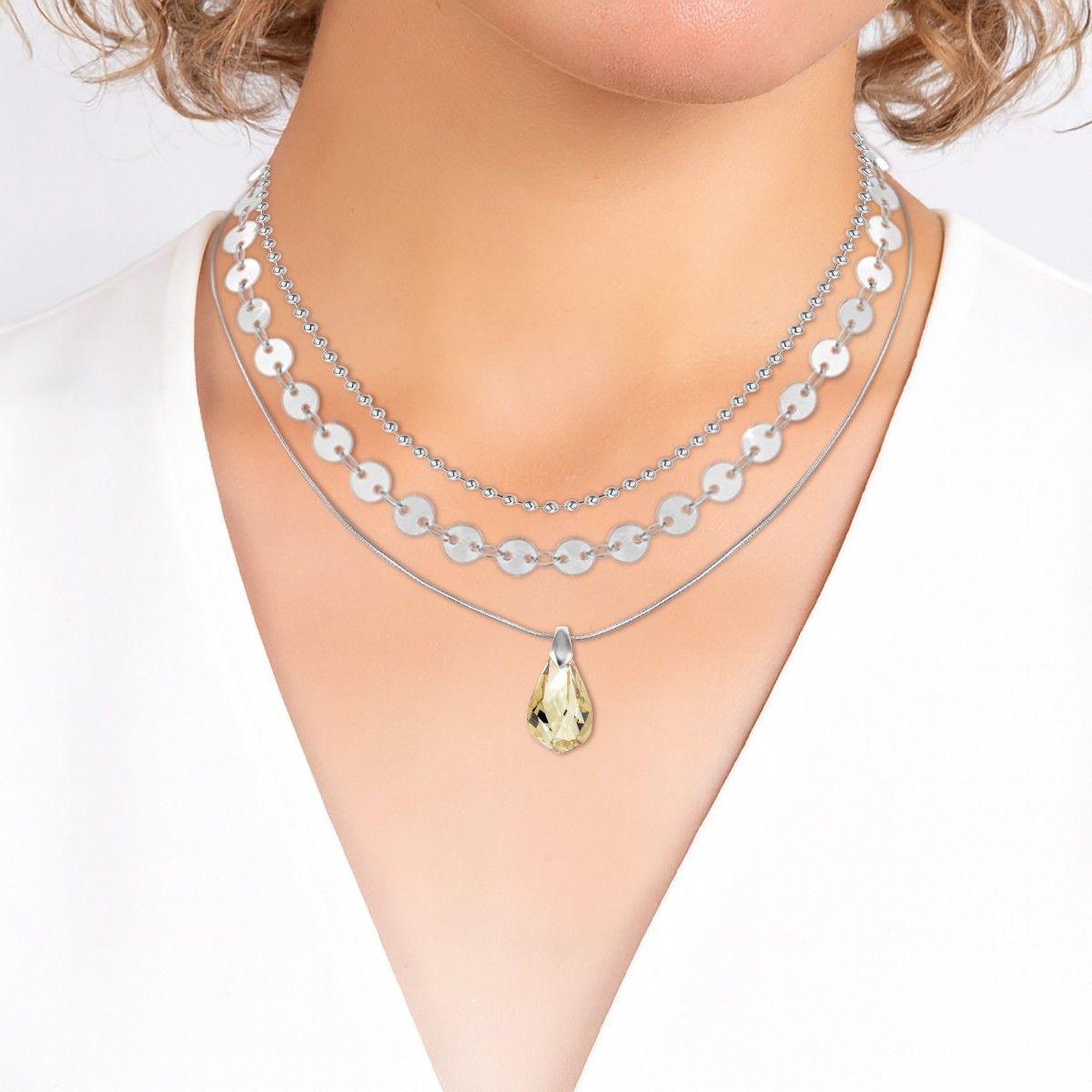 Voir la diapositive 2 : SC CRYSTAL Set de 3 colliers par SC Crystal®