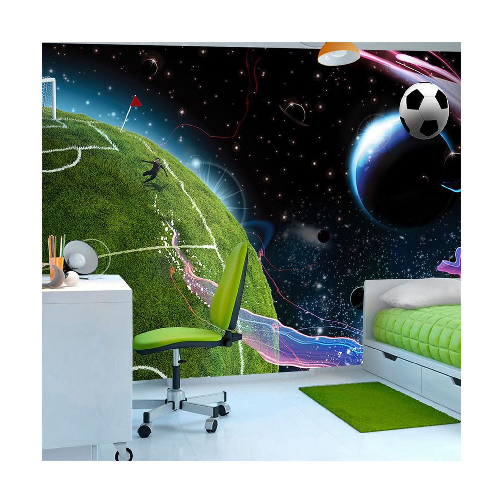 Paris Prix Papier peint  space match. Coloris disponibles : Multicolore
