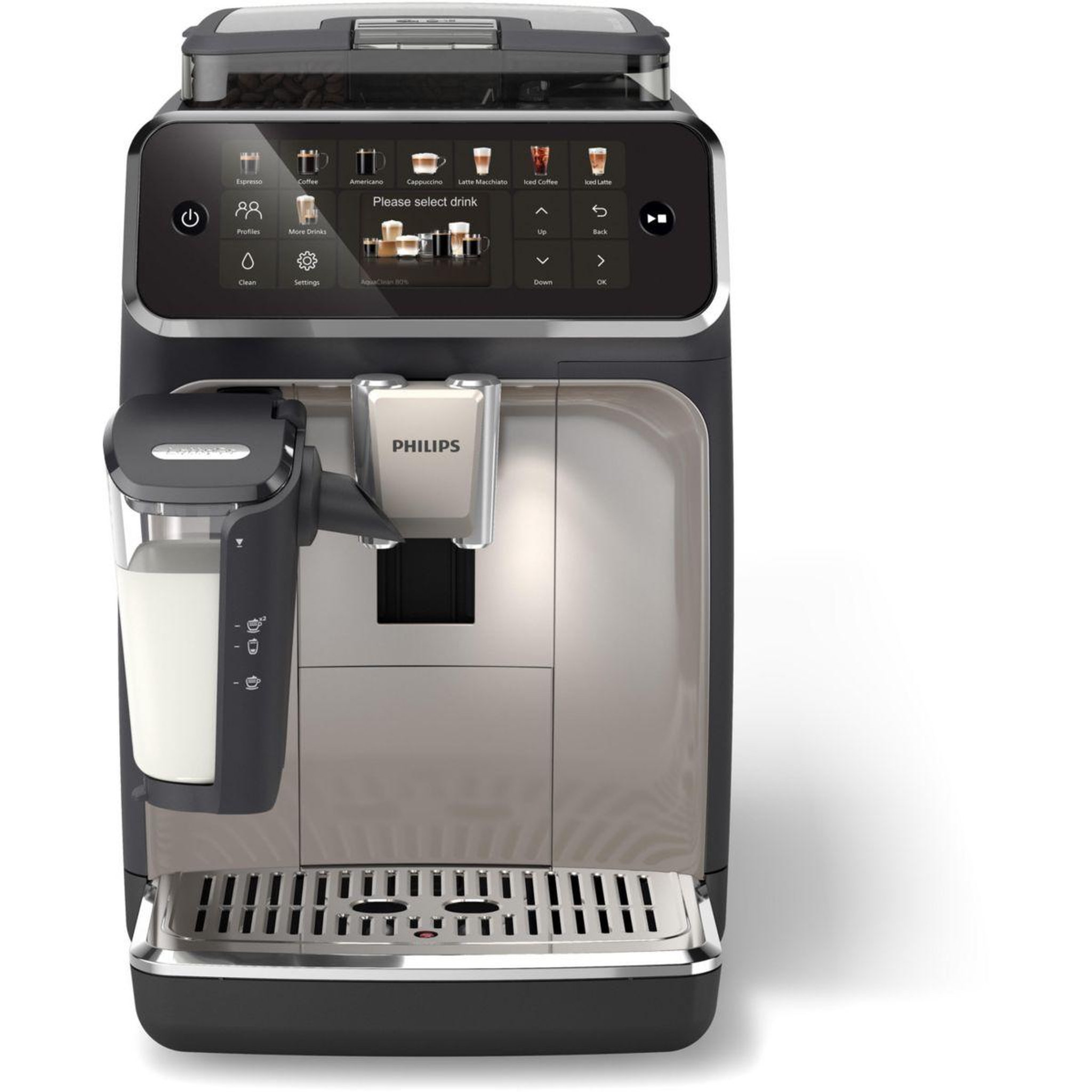Voir la diapositive 3 : Philips Expresso broyeur lattego silentbrew ep5547/90