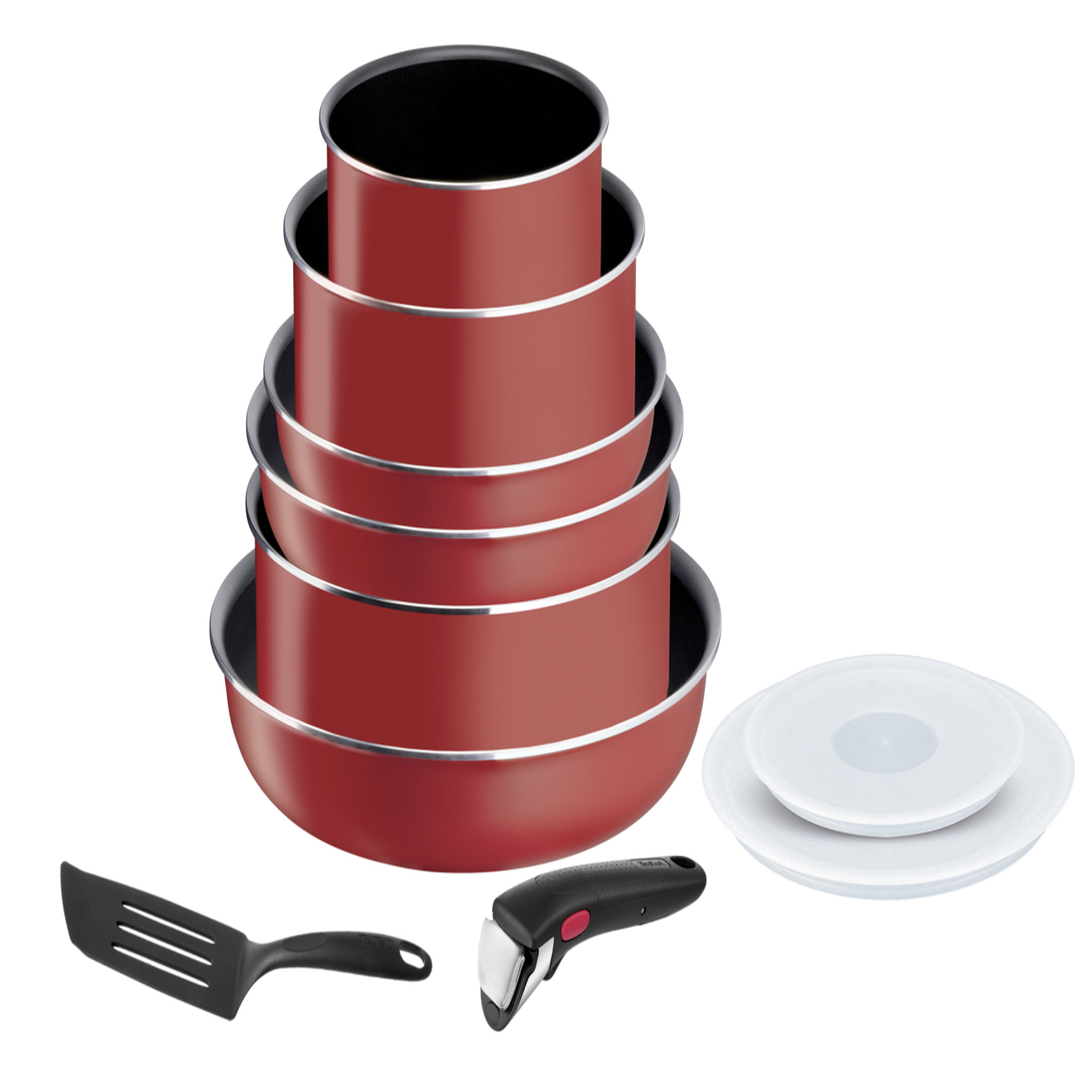 TEFAL Batterie de cuisine 10 pièces EASY COOK'N CLEAN 