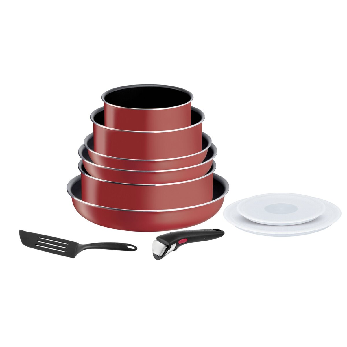 TEFAL Batterie de cuisine 10 pièces EASY COOK'N CLEAN 