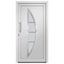 Voir la diapositive 3 : VIDAXL Porte d'entree Blanc 108x208 cm