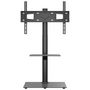 Voir la diapositive 3 : VIDAXL Meuble TV d angle 2 niveaux pour 32 65 pouces noir