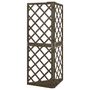 Voir la diapositive 4 : VIDAXL Treillis d'angle Gris 50x50x145 cm Bois de sapin massif