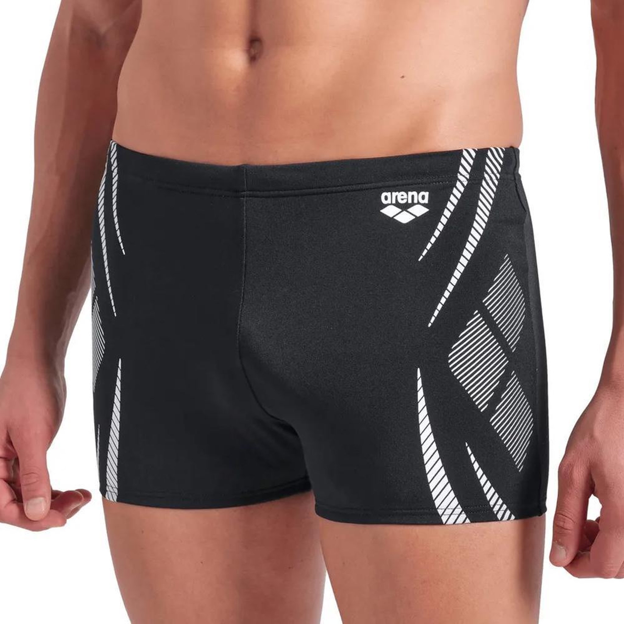 Voir la diapositive 1 : ARENA Boxer de Bain Noir Garçon Arena Poseidonia