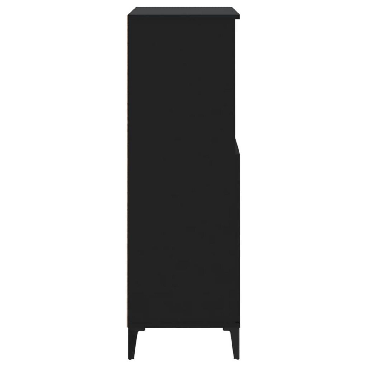 VIDAXL Buffet haut Noir 60x36x110 cm Bois d'ingenierie
