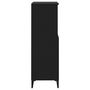 Voir la diapositive 5 : VIDAXL Buffet haut Noir 60x36x110 cm Bois d'ingenierie