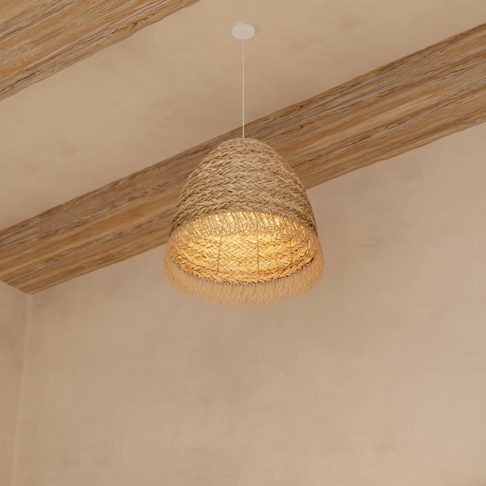 Voir la diapositive 4 : ATMOSPHERA Abat-jour en roseau  hania  37cm naturel