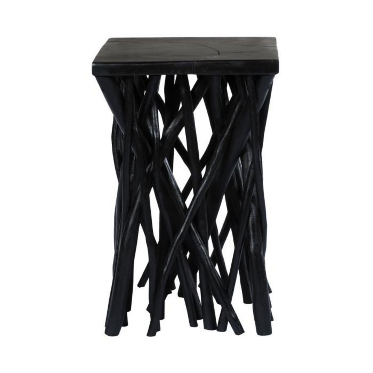 Paris Prix Table d'Appoint en Bois  Radix  60cm Noir