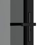 Voir la diapositive 5 : VIDAXL Porte interieure 83x201,5 cm Noir Verre ESG et aluminium