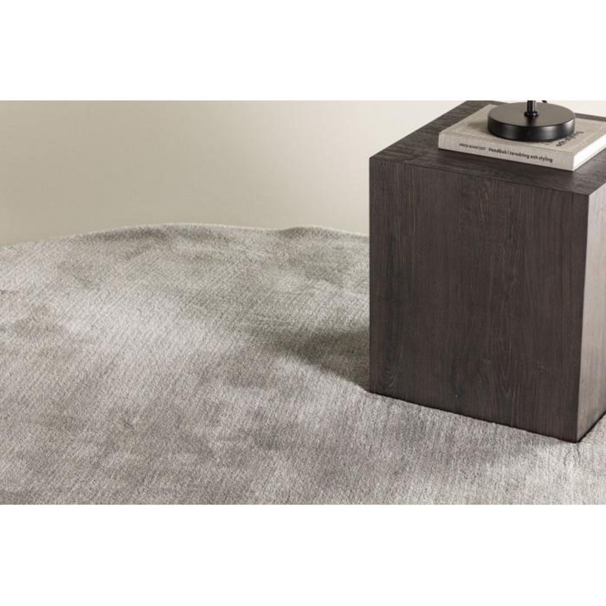 Paris Prix Tapis Rond Uni  Blanca  200cm Gris Clair