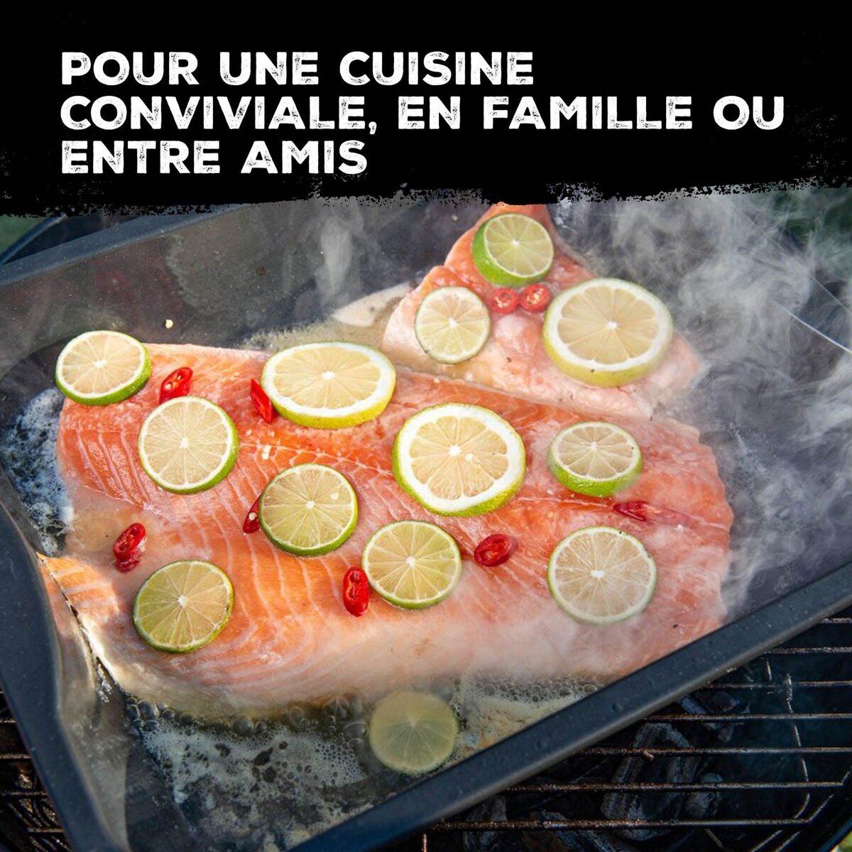 FM PROFESSIONAL Lot de 2 plats à four en acier émaillé 40 x 34 cm FM Professional Barbecue