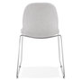 Voir la diapositive 5 : Paris Prix Chaise Design en Tissu  Sluna  85cm Gris & Chromé