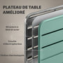 Voir la diapositive 6 : OUTSUNNY Salon de jardin 4 personnes pliant métal vert