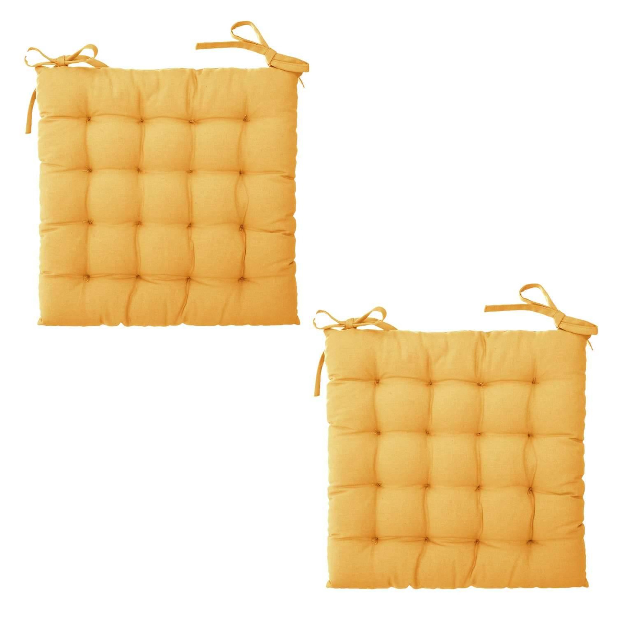Voir la diapositive 5 : TOILINUX Lot de 2 galettes de chaise otto