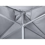 Voir la diapositive 3 : EZPELETA Parasol droit 250x250cm en aluminium gris anthracite EOLO