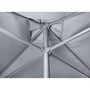Voir la diapositive 3 : EZPELETA Parasol droit 250x250cm en aluminium gris anthracite EOLO