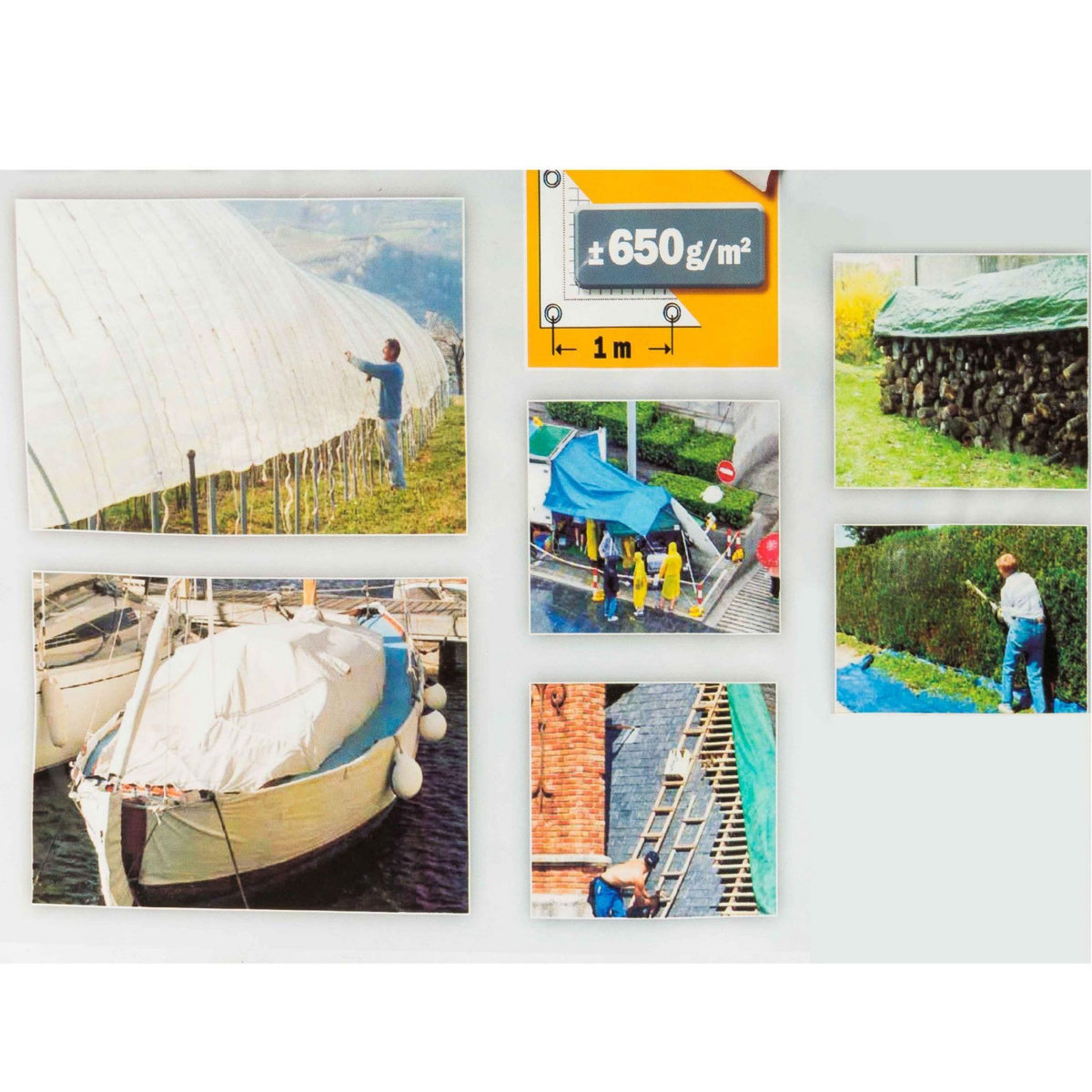 RIBITECH RIBILAND Bâches blanches PVC 650 g/m2