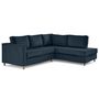 Voir la diapositive 4 : LISA DESIGN Jake - canapé déhoussable d'angle droit 5 places en velours