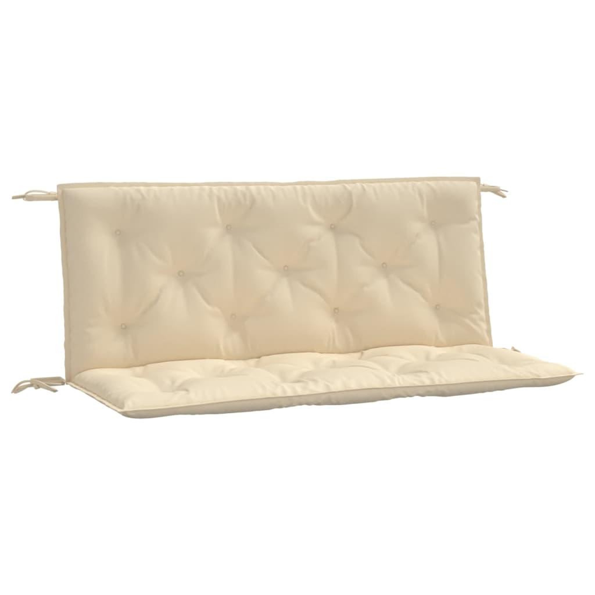 Voir la diapositive 2 : VIDAXL Coussins de banc jardin lot de 2 beige 120x50x7 cm tissu Oxford