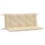 Voir la diapositive 2 : VIDAXL Coussins de banc jardin lot de 2 beige 120x50x7 cm tissu Oxford