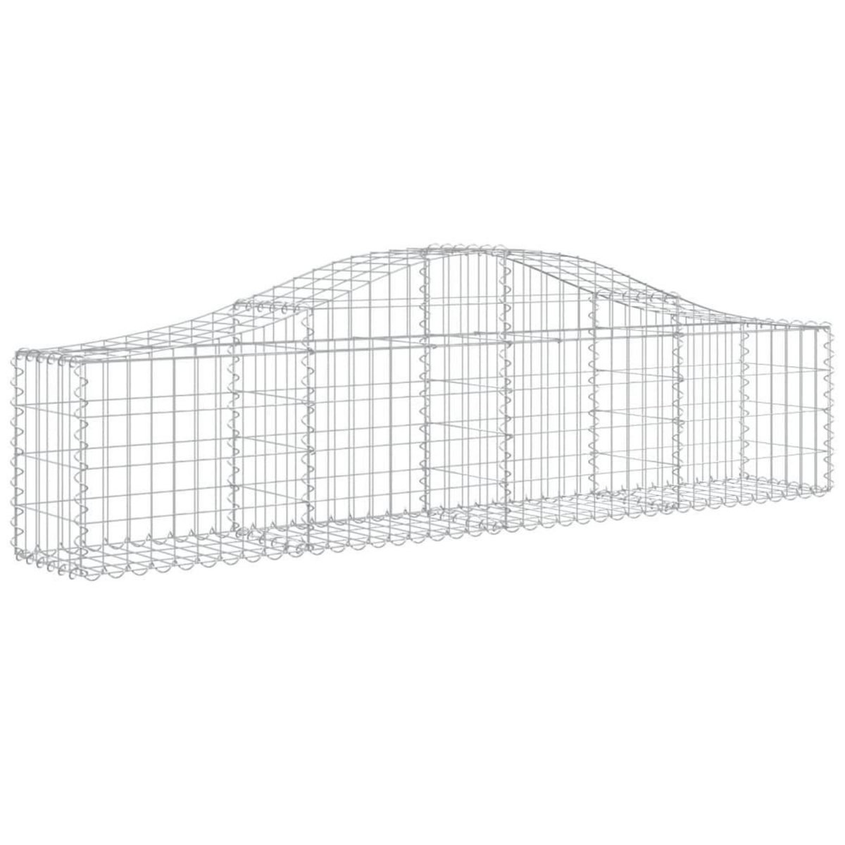 VIDAXL Paniers a gabions arques 11 pcs 200x30x40/60 cm Fer galvanise