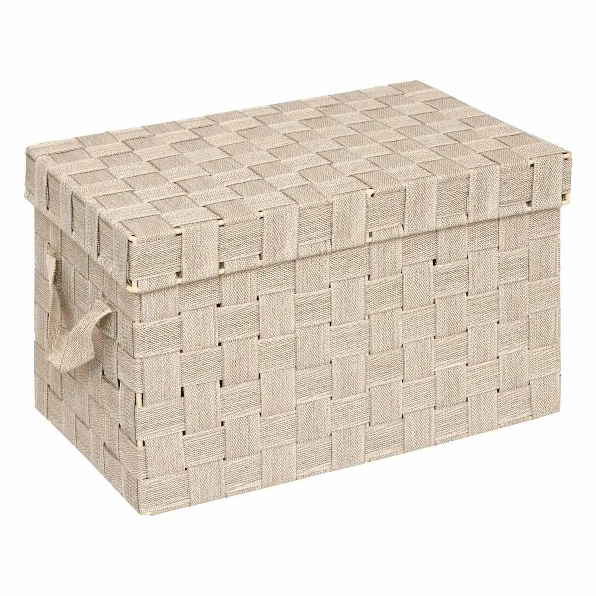 Voir la diapositive 3 : FIVE Lot de 2 boîtes de rangement  lise  35cm beige