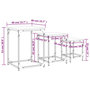 Voir la diapositive 6 : VIDAXL Tables basses gigognes 3 pcs chene fume bois d'ingenierie