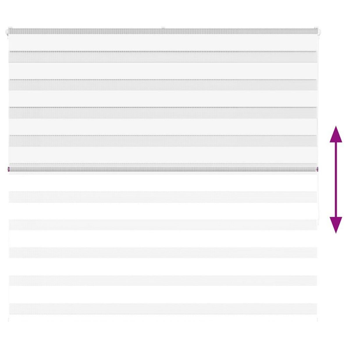 VIDAXL Store zebre blanc 160x150 cm largeur du tissu 155,9cm polyester