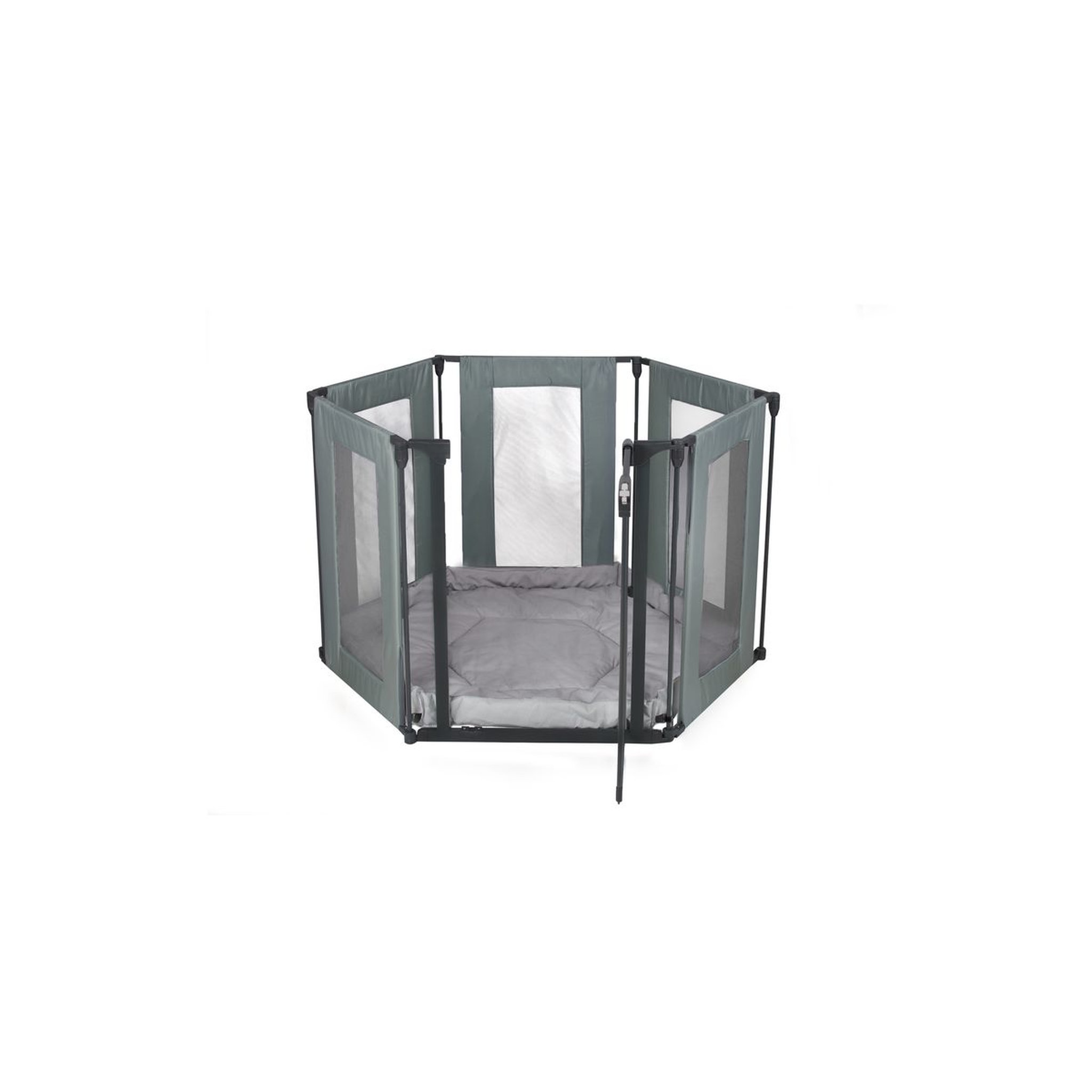 Voir la diapositive 3 : BANINNI Barrière de sécurité & parc Renzo Gris - 4-In-1