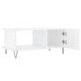 Voir la diapositive 6 : VIDAXL Table basse Blanc brillant 90x50x40 cm Bois d ingénierie