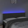 Voir la diapositive 3 : VIDAXL Tete de lit a LED Gris fonce 144x5x78/88 cm Velours
