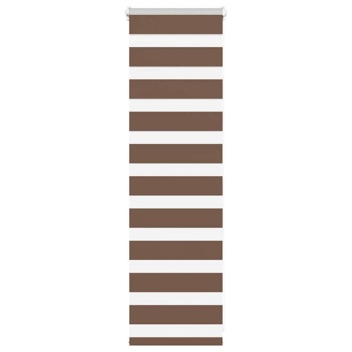 VIDAXL Store zebre marron 40x100 cm largeur du tissu 35,9 cm polyester