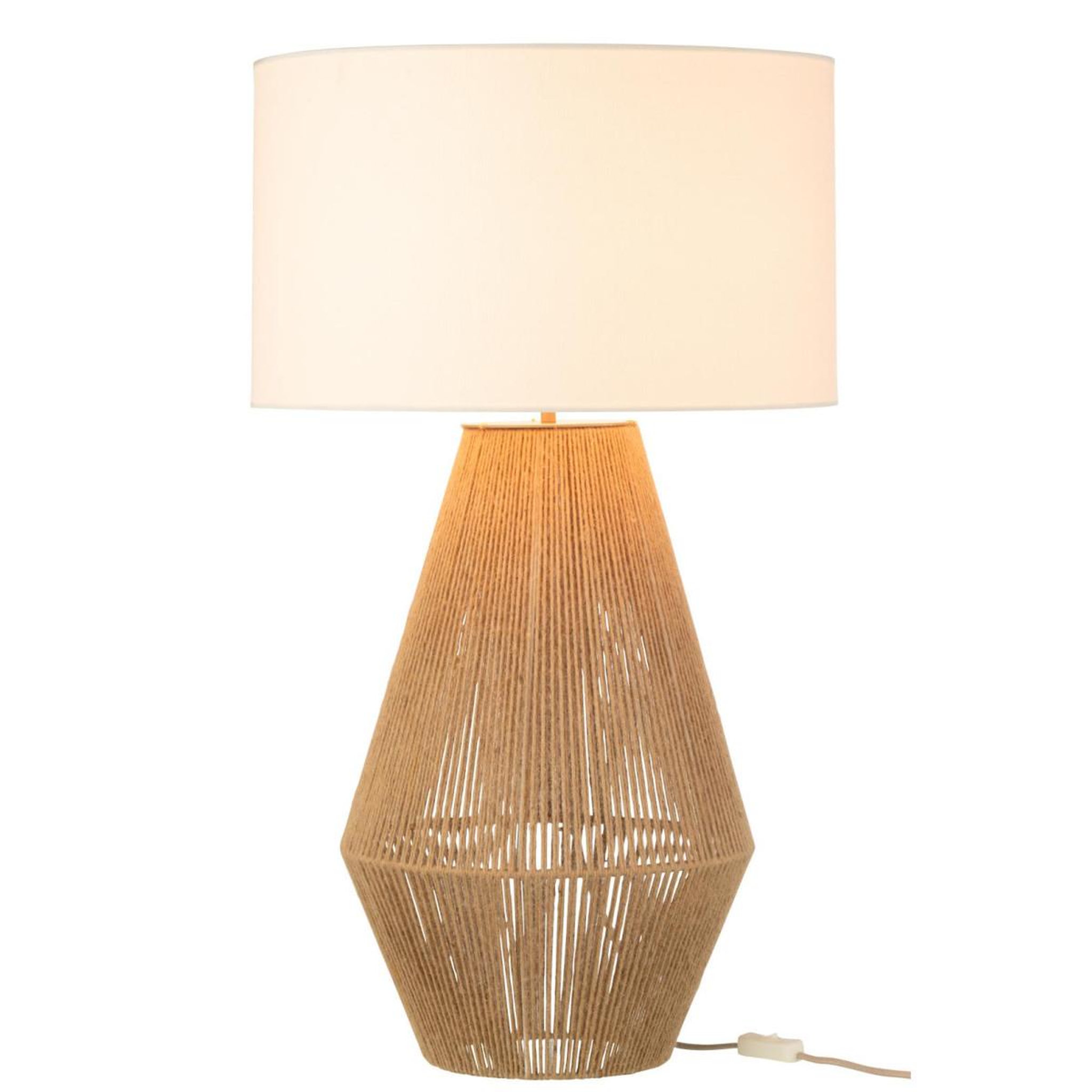 Voir la diapositive 2 : J-LINE Lampe à poser design  striing  78cm naturel