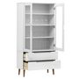 Voir la diapositive 3 : VIDAXL Armoire a vitrine MOLDE Blanc 90x35x175 cm Bois de pin massif