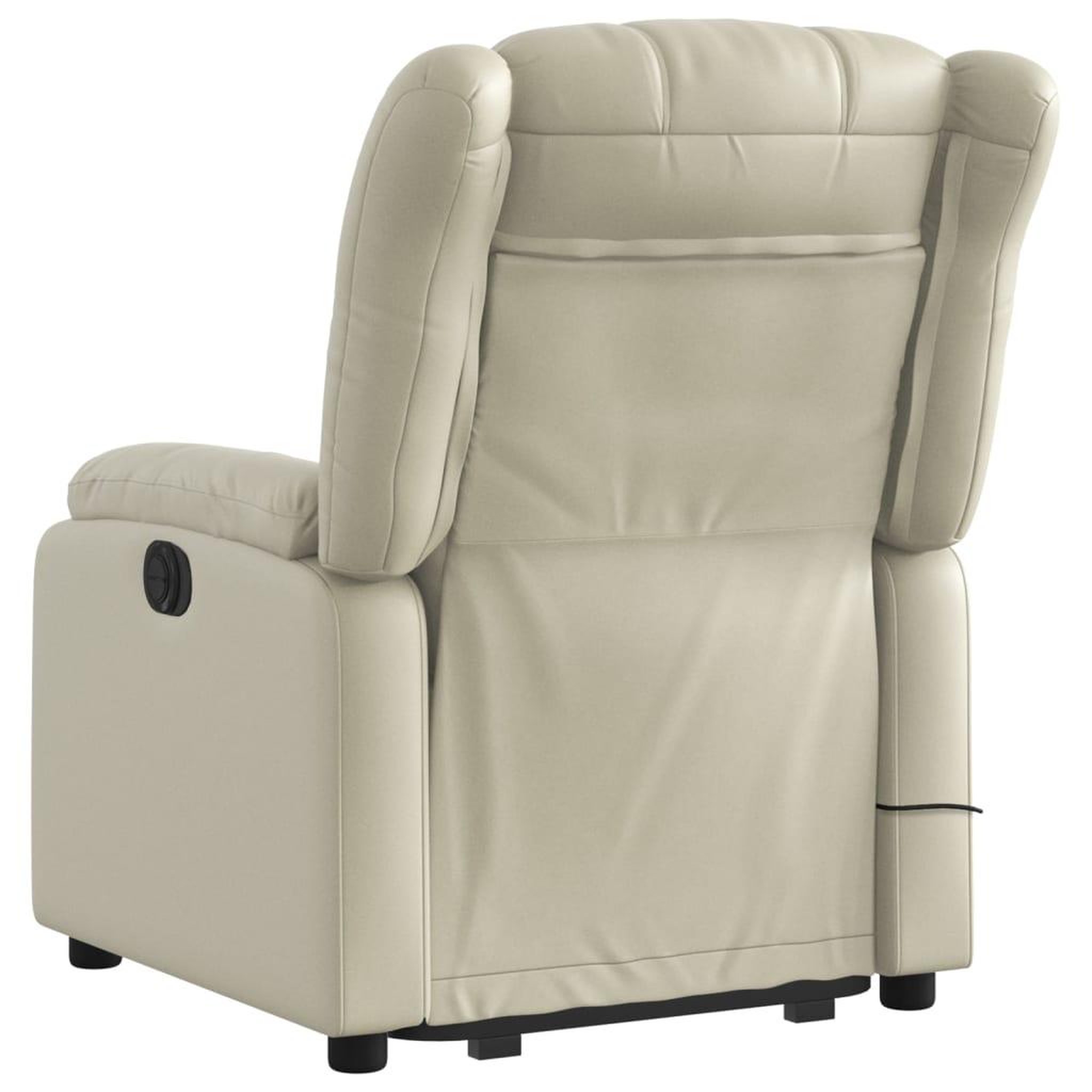 Voir la diapositive 5 : VIDAXL Fauteuil inclinable de massage electrique creme similicuir