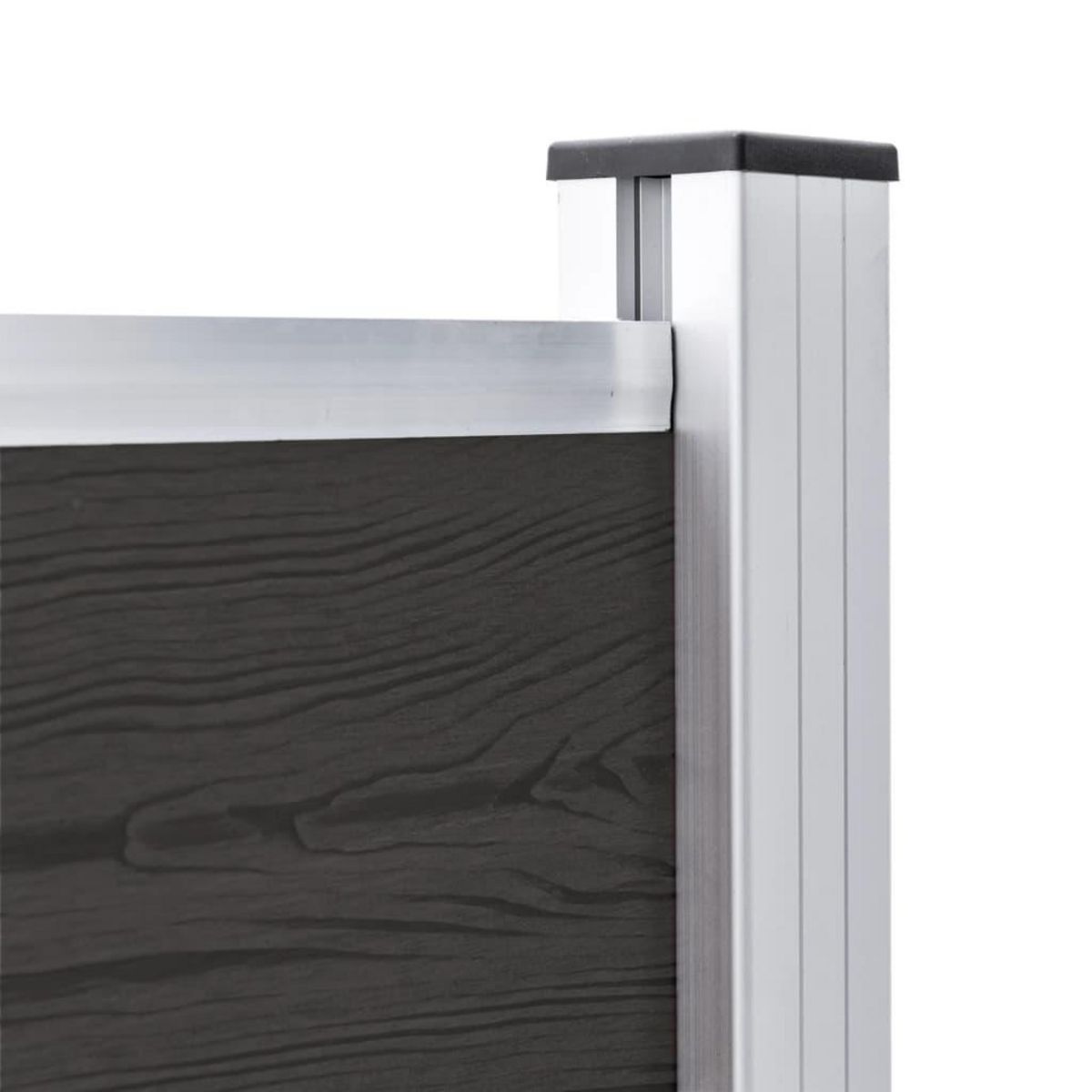 VIDAXL Panneau de cloture WPC 180x105 cm Noir