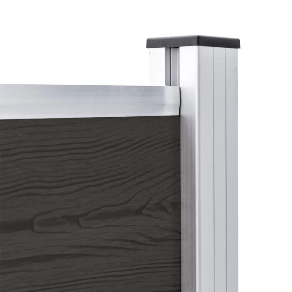 VIDAXL Panneau de cloture WPC 180x105 cm Noir