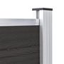 Voir la diapositive 5 : VIDAXL Panneau de cloture WPC 180x105 cm Noir