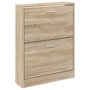 Voir la diapositive 4 : VIDAXL Armoire a chaussures Chene 59x17x81 cm Bois d'ingenierie