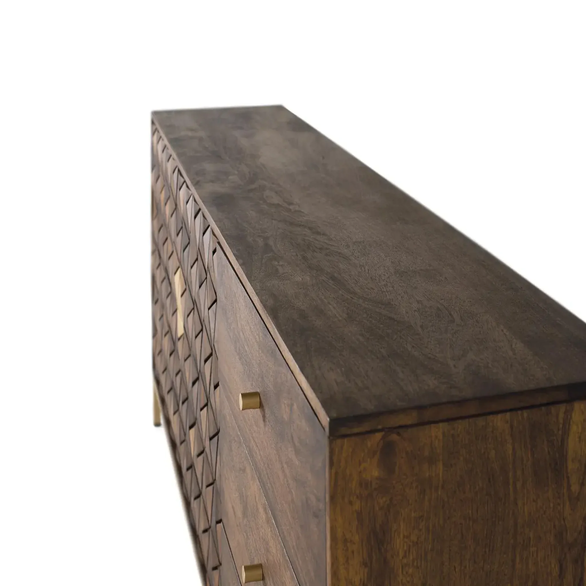 Voir la diapositive 2 : GINER Y COLOMER SL Buffet en bois de manguier 190cm style rustique moderne