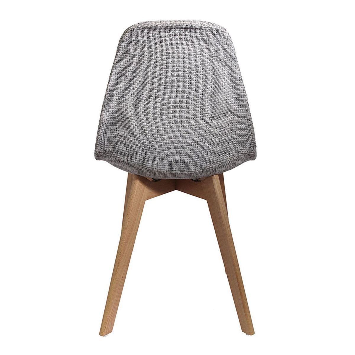 The Home Deco Factory 2 Chaises scandinaves design grosse maille Flora