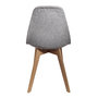 Voir la diapositive 4 : The Home Deco Factory 2 Chaises scandinaves design grosse maille Flora