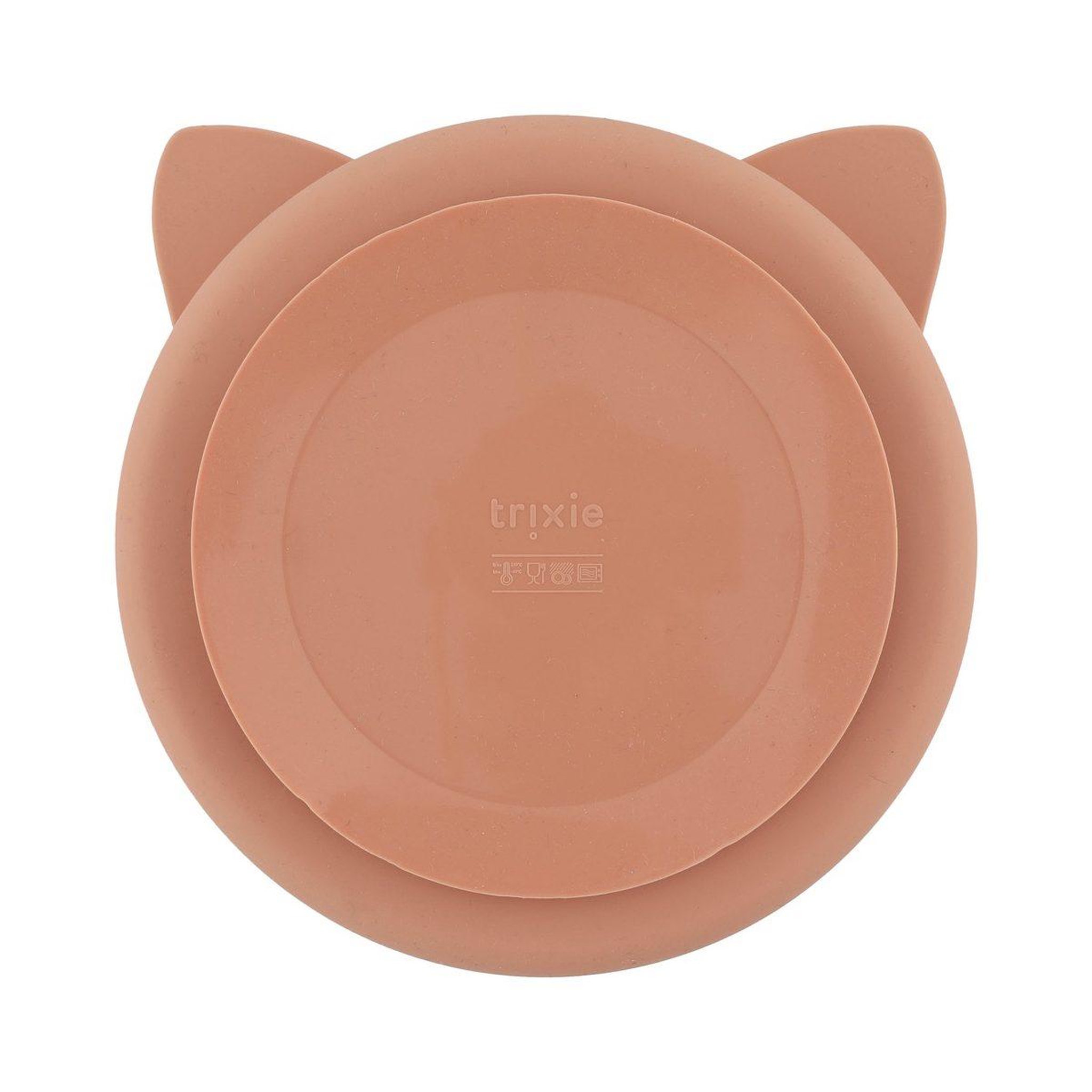 Voir la diapositive 2 : Trixie Assiette avec ventouse en silicone et compartiments - mrs. Cat